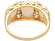 Antique Victorian Opal & Old Cut Diamond 18ct Gold Ring back