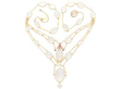 Antique Gold Moonstone Necklace