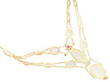 Antique Gold Moonstone Necklace reverse