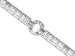 Antique Diamond and Sapphire Bracelet in Platinum reverse