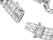 Antique Diamond and Sapphire Bracelet in Platinum open