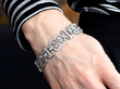 Art Deco Platinum Diamond Bracelet wearing
