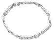 Art Deco Platinum Diamond Bracelet closed