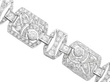 Art Deco Platinum Diamond Bracelet detail