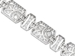 Art Deco Platinum Diamond Bracelet reverse
