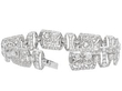 Art Deco Platinum Diamond Bracelet open