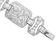 Art Deco Platinum Diamond Bracelet fastening