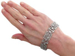 wearing Art Deco Platinum Diamond Bracelet