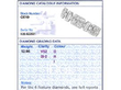 Art Deco Platinum Diamond Bracelet grading card