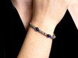 Antique Cabochon Sapphire and Diamond Bracelet wearing