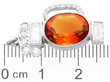 Citrine and Diamond Charm with Ruler