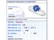 Vintage Sapphire Ring with Pear Cut Diamonds grading card