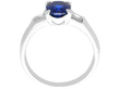 Oval Sapphire Ring with Diamond Shoulders setting