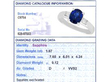 Oval Sapphire Ring with Diamond Shoulders grading card