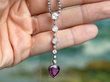 Pear Cut Ruby Pendant Necklace
