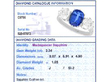 Cushion Cut Sapphire Trilogy Ring in Platinum grading card