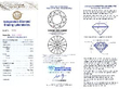Sapphire Trilogy Ring in Platinum certificate