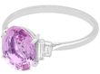 Pink Sapphire Ring with Diamonds