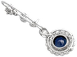 Sapphire and Diamond Drop Earring in Platinum reverse