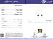 Blue Sapphire and Diamond Drop Earrings in Platinum certificate