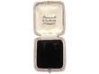 Antique Natural Saltwater Pearl Earrings with Diamonds empty box