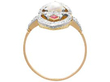 Marquise Edwardian Ruby Diamond and Pearl Ring setting