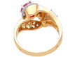 Ruby and Diamond Toi et Moi Ring back