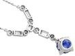 Art Deco Sapphire Pendant reverse