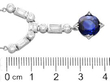 Art Deco Sapphire Pendant in Platinum size