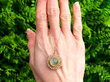 Yellow Gold Cat's Eye Chrysoberyl Pendant outside