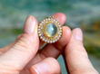 antique Yellow Gold Cat's Eye Chrysoberyl Pendant