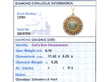Yellow Gold Cat's Eye Chrysoberyl Pendant grading card