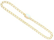 Victorian Opal Diamond yellow gold chain bracelet