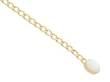 Victorian Opal Diamond yellow gold chain bracelet detail
