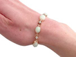 Opal Diamond yellow gold bracelet wearing