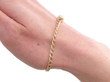 Victorian Opal Diamond yellow gold chain bracelet wearing