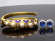 bangle and earrings