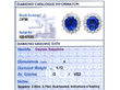 Vintage Sapphire and Diamond Cluster Earrings grading card