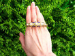Victorian Pearl and Enamel Bangle outside