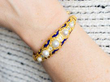 Victorian Pearl and Enamel Bangle wearing