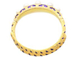 gold Victorian Pearl and Enamel Bangle