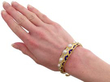 Pearl and Enamel Bangle wearing