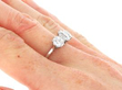 on finger 3 Carat Three Stone Diamond Ring