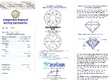 3 Carat Three Stone Diamond Ring grading certificate