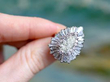 holding Pear Cut Diamond Ballerina Ring