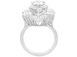 Overhead view of Pear Cut Diamond Ballerina Ring
