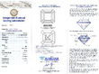 certificate for Asscher Cut Halo Engagement Ring