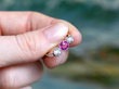 Pink Sapphire and Diamond Trilogy Ring