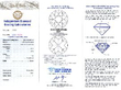 Antique Pink Sapphire Diamond Trilogy Ring certificate