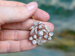 Sheath Swirl Diamond Brooch